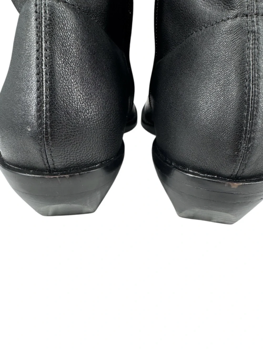Madewell The Idris Stretch Ankle Leather Boot Size 7 Black